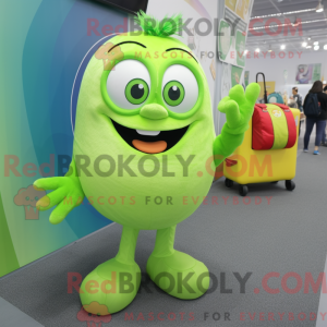 Lime Green Ice maskot...