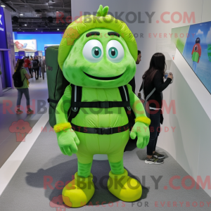 Lime Green Ice maskot...