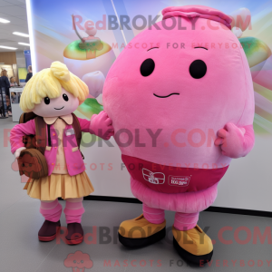 Rosa potet maskot kostyme...