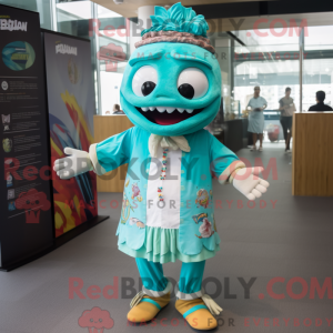 Turquoise Ceviche mascot...