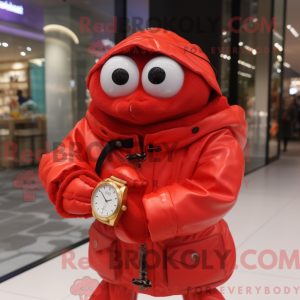 Krabbe maskot kostyme...