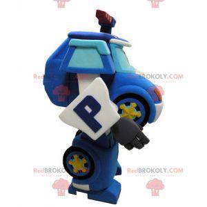 Mascote do carro da polícia Transformers - Redbrokoly.com