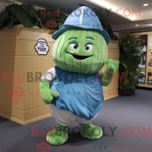 Cyan Cabbage Maskottchen...