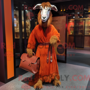 Rust Boer Goat maskot...