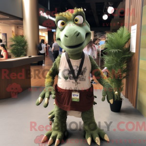 Olive Deinonychus mascot...