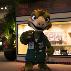 Olive Deinonychus mascot...