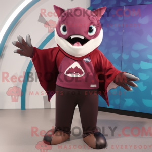 Maskotka Maroon Manta Ray w...