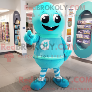 Cyan Candy Maskottchen...