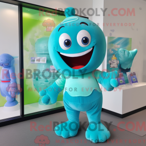 Cyan Candy Maskottchen...