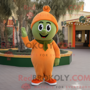 Olive Orange Maskottchen...