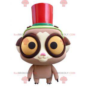 Maki mascotte met grote gele ogen - Redbrokoly.com