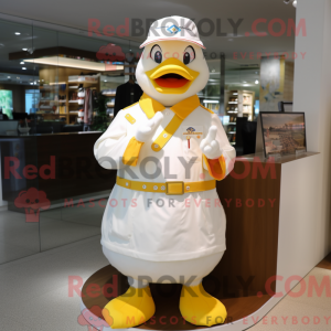 Cream Duck Maskottchen...