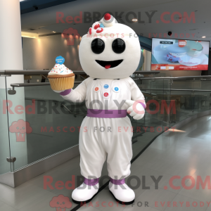 White Cupcake mascot...