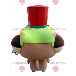 Mascotte lemure con grandi occhi gialli - Redbrokoly.com