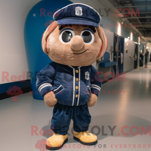 Disfraz de mascota de Navy...