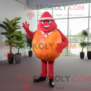 Rød grapefrugt maskot...