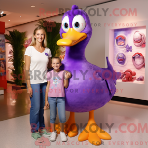 Purple Swan Maskottchen...