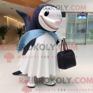 White Killer Whale mascot...