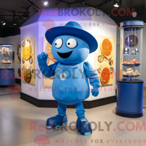 Blå granat maskot kostume...