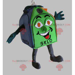 Recycling container mascot. Environmental mascot -