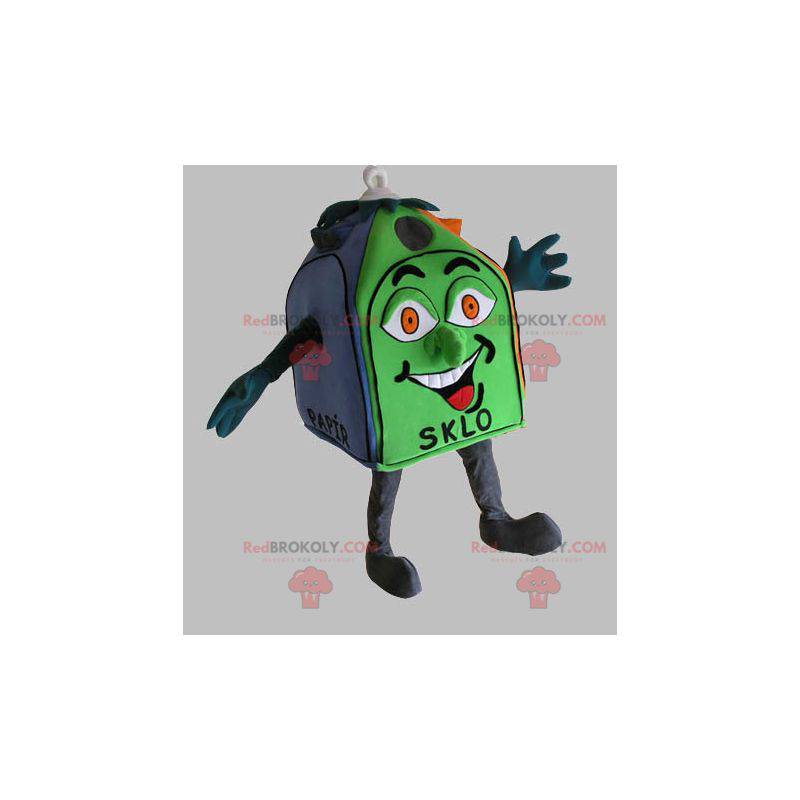Recycling container mascot. Environmental mascot -