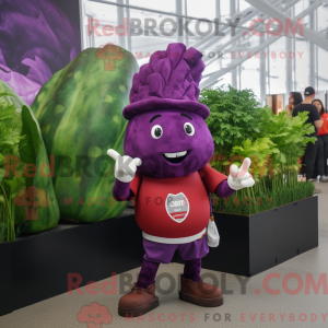 Purple Beet-mascottekostuum...