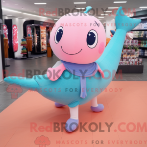 Maskotka Peach Blue Whale...