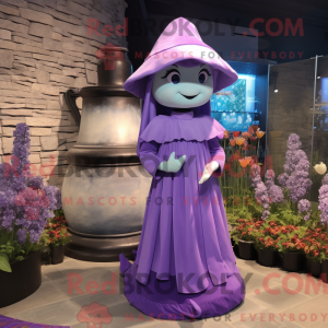 Lavendel timeglas maskot...