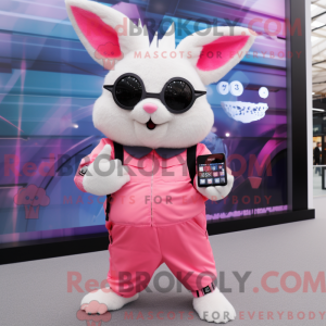 Mascotte de Chinchilla rose...