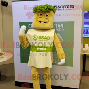 Beżowy Cezar Salat maskot...