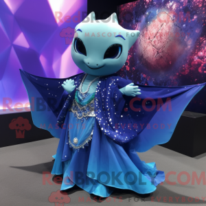Blue Manta Ray maskot...