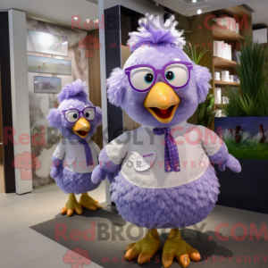 Lavender Hens mascot...