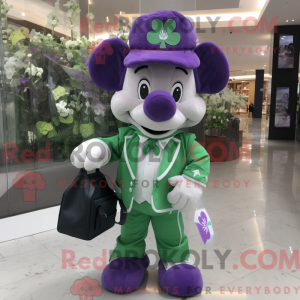 Purple Four Leaf Clover...
