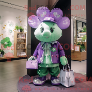 Purple Four Leaf Clover...
