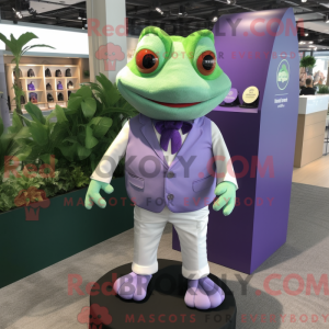 Lavendelfrosch-Maskottchenk...