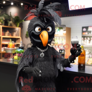 Svart Harpy maskot...