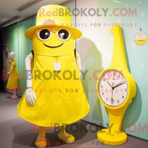 Disfraz de mascota de reloj...