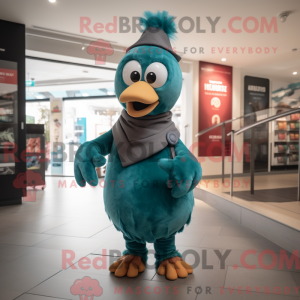 Teal Truthahn Maskottchen...