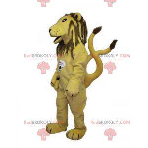 Mascotte de lion de tigre jaune et marron - Redbrokoly.com