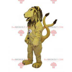 Mascotte leone tigre giallo e marrone - Redbrokoly.com