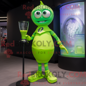 Limegroen zandloper...