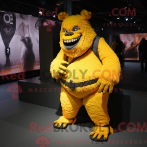 Máscara de ogro amarelo...