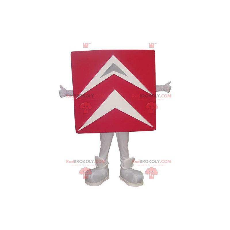 Mascote gigante vermelho e branco da Citroën - Redbrokoly.com