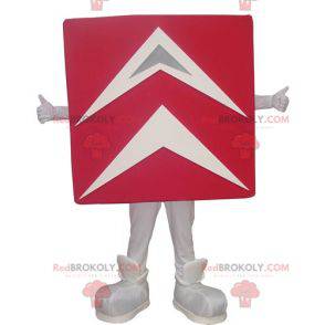 Kæmpe rød og hvid Citroën maskot - Redbrokoly.com