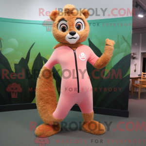 Peach Lemur Maskottchen...