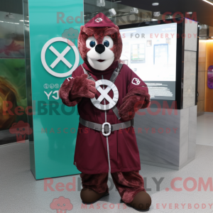 Maroon Celtic Cross...