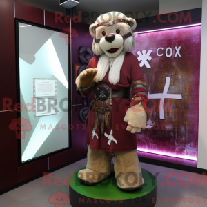 Maroon Celtic Cross...