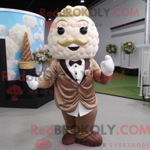 Brown Ice Cream maskot...