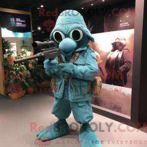Disfraz de mascota Teal...