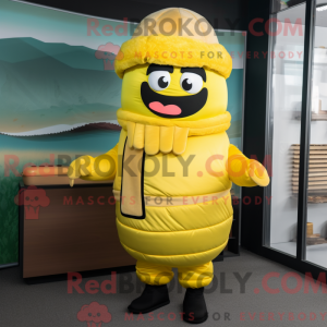 Mascotte de sushi jaune...